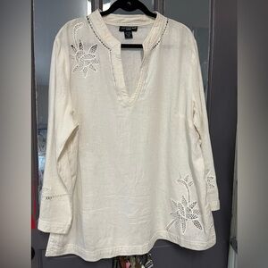 Saint Tropez West White embroidered Blouse